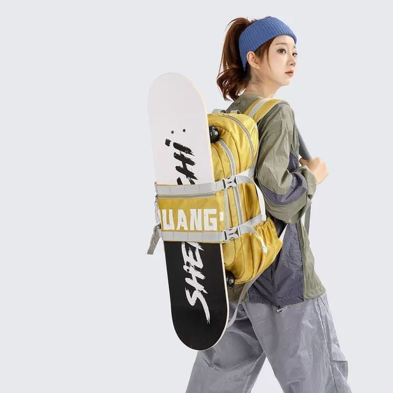 スケートボードバッグ、スキー用品収納バッグ、大容量のメンズとレディースのスポーツバックパック、男の子/女の子用スクールバックパック