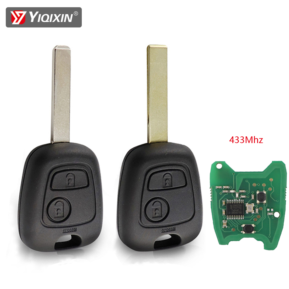 トヨタ AYGO シトロエン C1 C2 C3 プジョー 307 107 207 407 リモート車のキー HU83/VA2 ブレード 2 ボタンキーレスロゴなし PCF7961 チップ