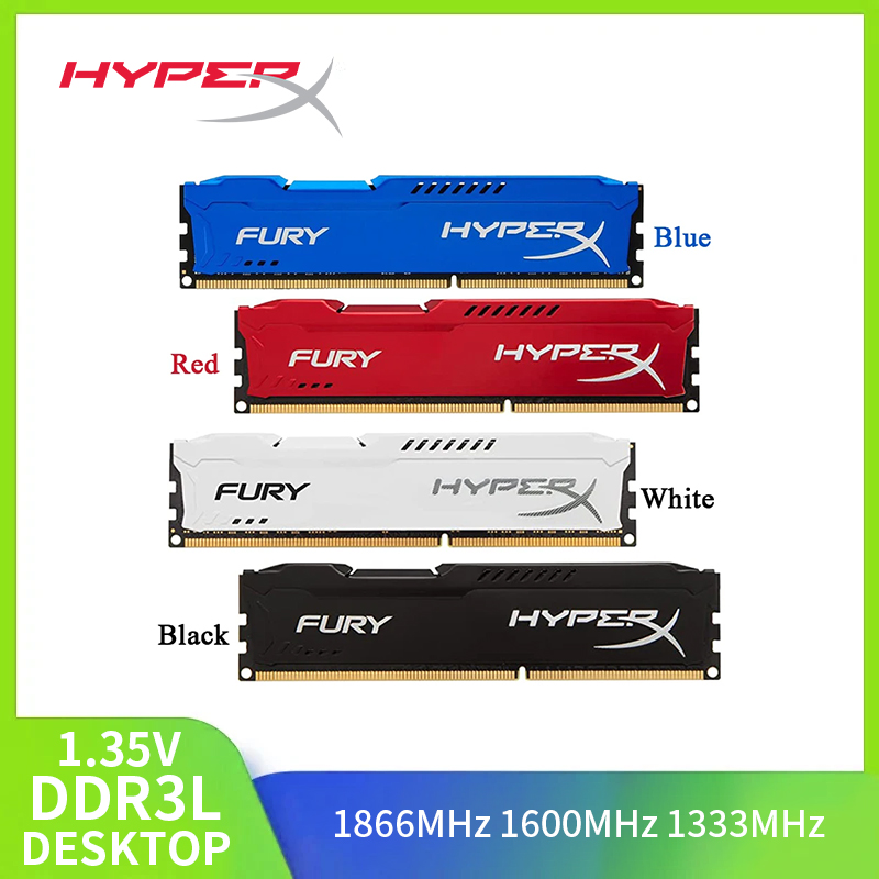 HyperX DDR3L メモリ DDR3L 1.35V 1333MHz 1600MHz 1866MHz 8GB 4GB デスクトップメモリ PC3L-14900 12800 10600 240ピン DIMM 1.35V RAM
