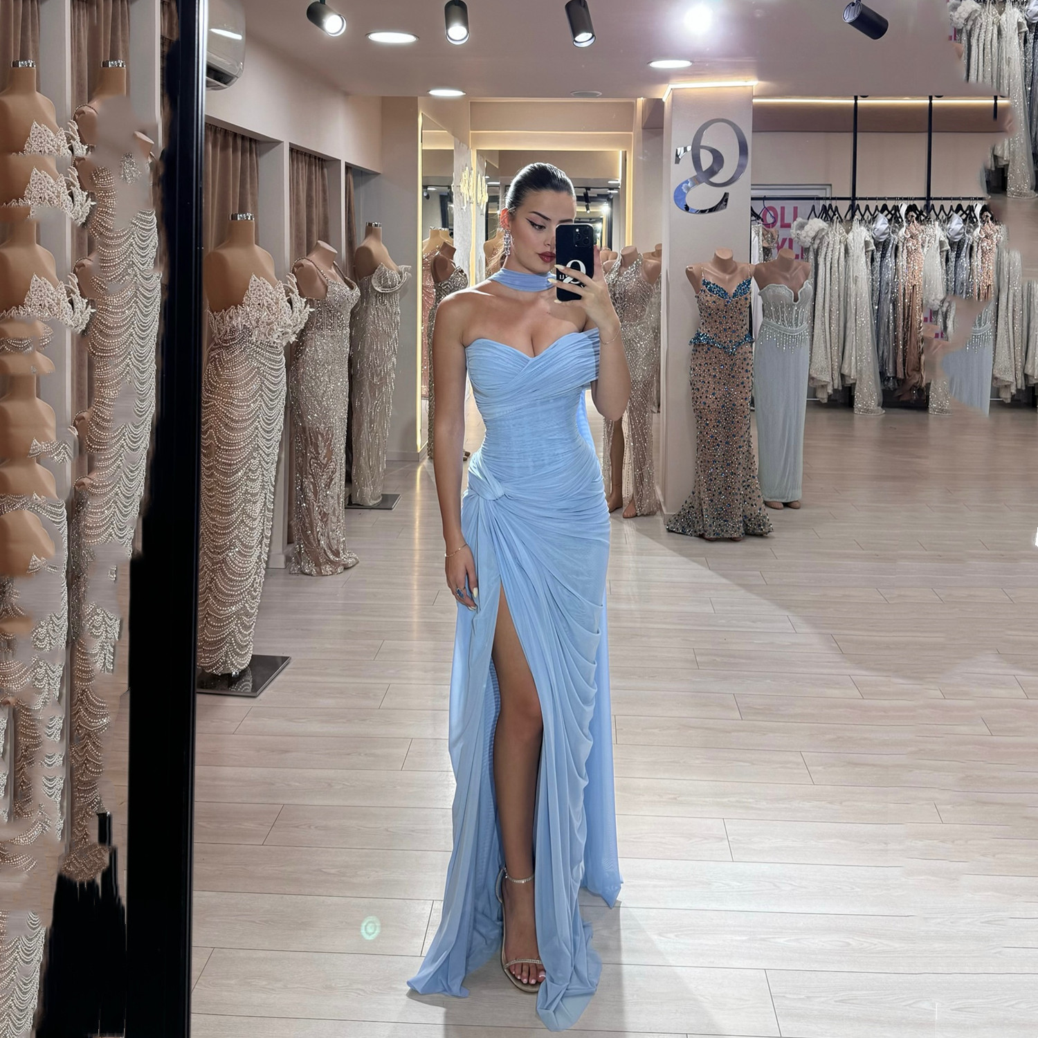 Aileen فساتين سهرة Prom Dress Chiffon Women Evening Dress Mermaid Womens Dresses for Special Occasions Платье Вечернее Party