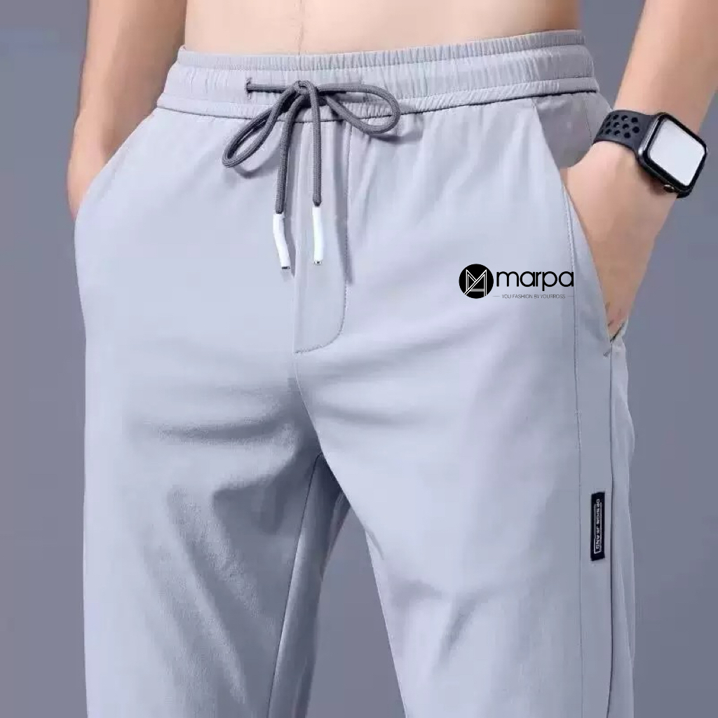 ビッグメンズサマージョガー 5XL プラスサイズクイックドライストレッチ通気性スリムフィットストレートレッグパンツ弾性ウエストスポーツ