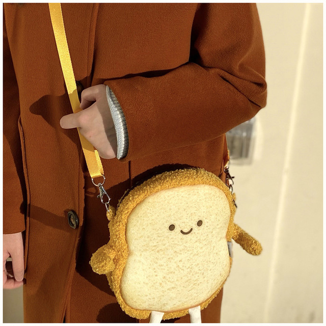 シミュレーションかわいいパントーストバックパックぬいぐるみかわいいぬいぐるみソフトフードバッグショッピング子供のための女の子の誕生日プレゼント