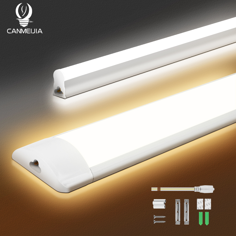 屋内ホーム LED ランプチューブ高輝度 90/120 センチメートルリニアライトバー 220v 照明電球寝室のキッチンキャビネットランプストリップ