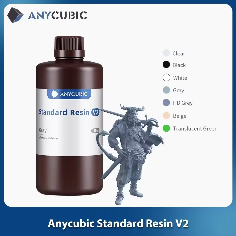 ANYCUBIC 標準樹脂 V2 405nm UV 樹脂 3D プリンタ LCD 用急速硬化液体印刷樹脂 Photon Mono 2 × 6Ks 10 キロ/ロット