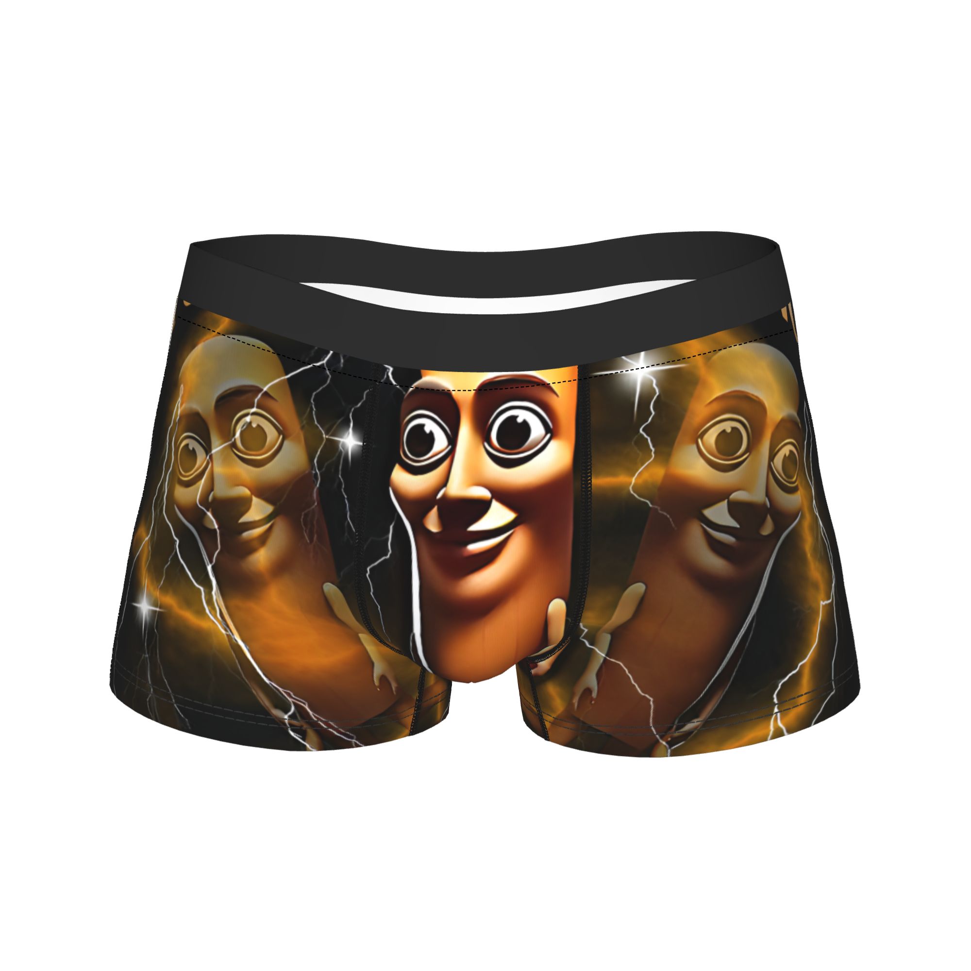 ホットボクサー Tung Tung Tung Sahur ショーツパンティーブリーフ男の下着イタリア Brainrot ミームポリエステルパンツ男性プラスサイズ
