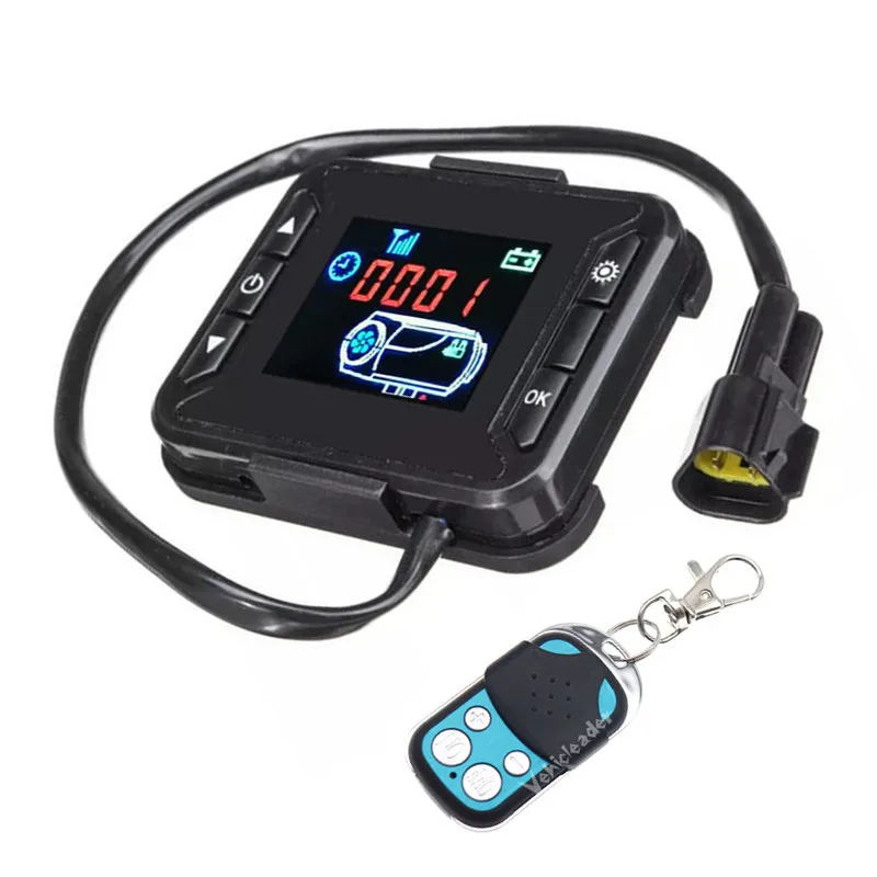 ユニバーサル 12V ディーゼルエアヒーター液晶モニタースイッチ 4 ボタンリモコンコントローラ車のディーゼルエアヒーター駐車場