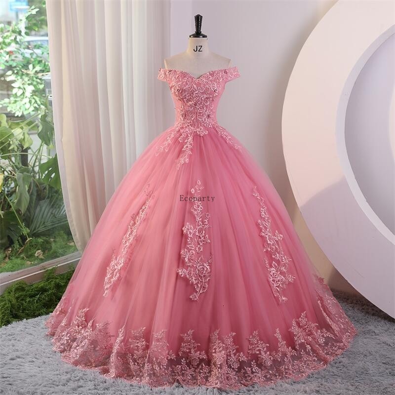 プラスサイズ新しいブルー Quinceanera のドレス甘いフラワーパーティードレス高級レース夜会服クラシック自由奔放に生きる Vestidos 女の子のための Vestidos