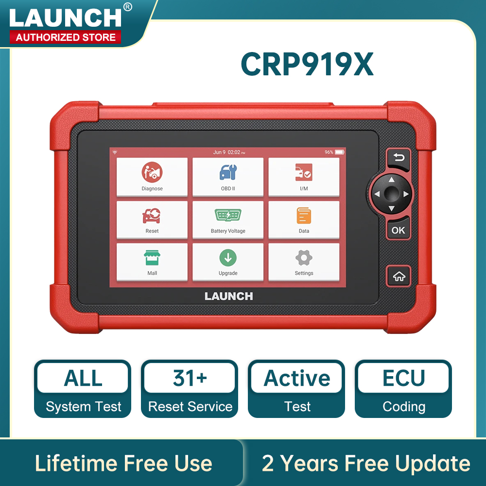 LAUNCH X431 CRP919X 車診断ツール DBScar VII VCI 自動 OBD OBD2 スキャナアクティブテスト ECU コーディング CANFD DOIP 31 リセット