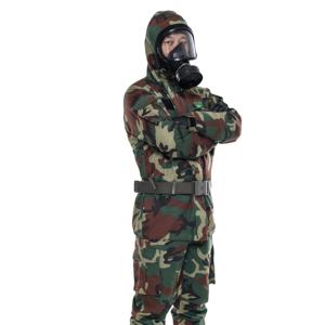 CBRNガスマスクと併用可能な防護服