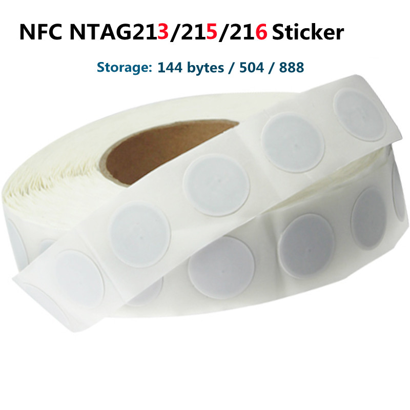 50 個 100 個 Ntag213 Ntag215 Ntag216 NFC タグ NFC ステッカー Ntag 213 215 216 RFID NFC タグステッカー NFC 電話用粘着ラベル