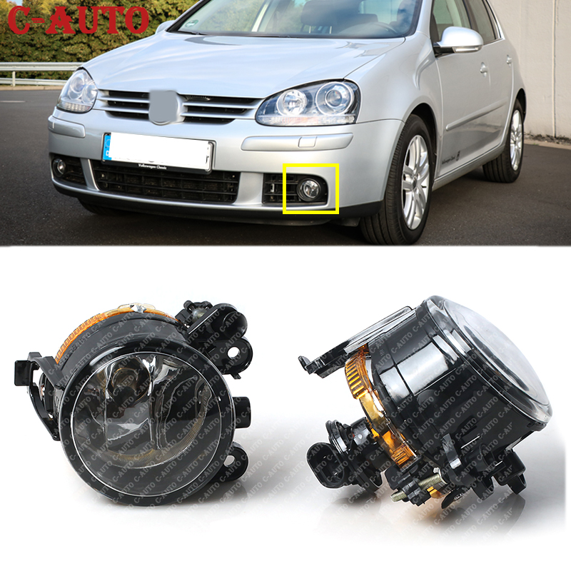 車左右フロント Vw ゴルフ 5 A5 MK5 2004 2005 2006 2007 2008 2009 車のフロントハロゲンフォグランプフォグランプ車のスタイリング