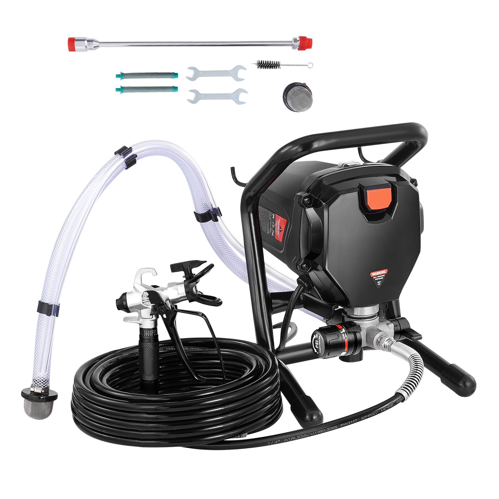 SucceBuy 750 ワット 950 ワットエアレスペイントスプレー 3000PSI 高効率電気エアレススプレーハンドヘルドペイントスプレーホームインテリア
