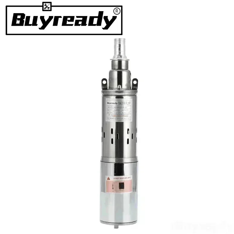 リフト = 30 メートル-45 メートル 20L/分 9 メートルワイヤー 12V 24V 48V ソーラーポンプ深井戸水中水ポンプねじ灌漑庭家庭用農業