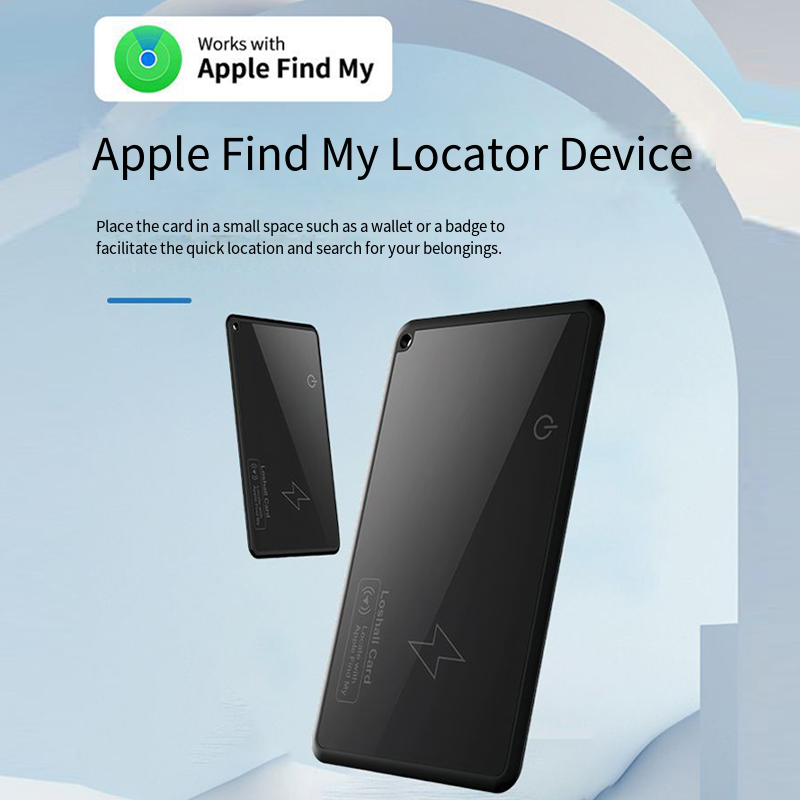 ウォレットトラッカーカードワイヤレス充電追跡位置 Gps ロケータースマートタグ Iphone Apple デバイス用エアタグ GPS ロケーター