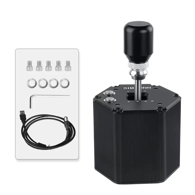 Simracing H ギアシフター 6 R PC USB ロジクール G25 G27 G29 G920 用 Thrustmaster T300RS/T-TGT ステアリングホイールユーロトラック 2