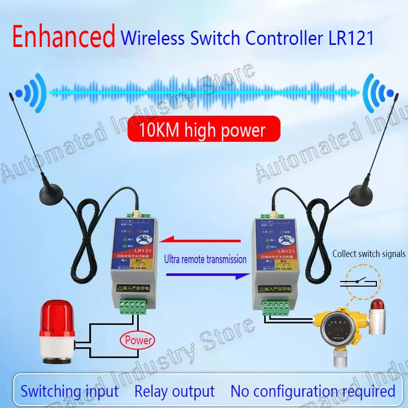 リモートリレー出力 PLC リモートトランシーバーワイヤレス送受信モジュールスイッチ水位制御 LR121