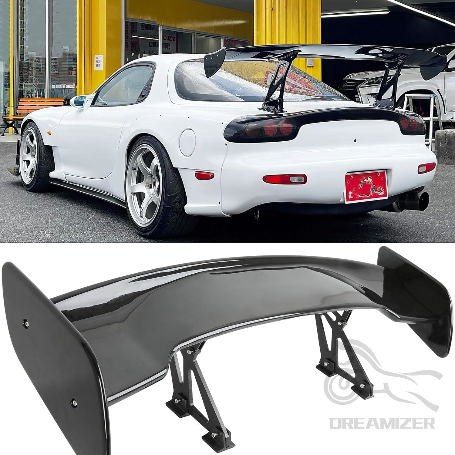 ユニバーサル GT スタイルリアスポイラーウイングテールエアダム 99% セダンボディキット装飾レーシングカーチューニングアクセサリー