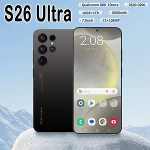 2026 新しい S26 ウルトラ 5 グラムスマートフォンオリジナル 7.3 インチ 16 ギガバイト + 1 テラバイト 108MP HD 美容カメラロック解除デュアルカード Android 15 携帯電話