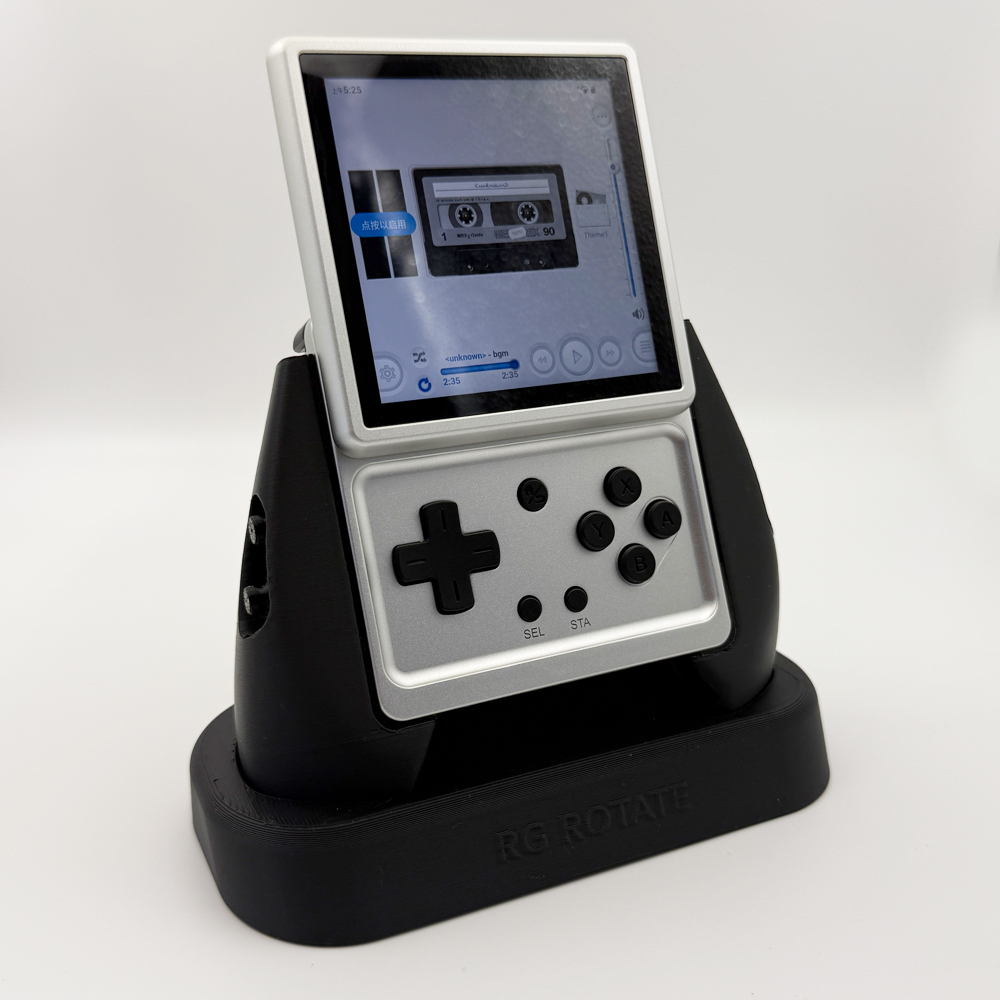 快適なグリップハンドルとディスプレイスタンド RG 回転ハンドヘルド 3D プリントゲームコンソールアクセサリー RGRotate 人間工学に基づいたグリップ
