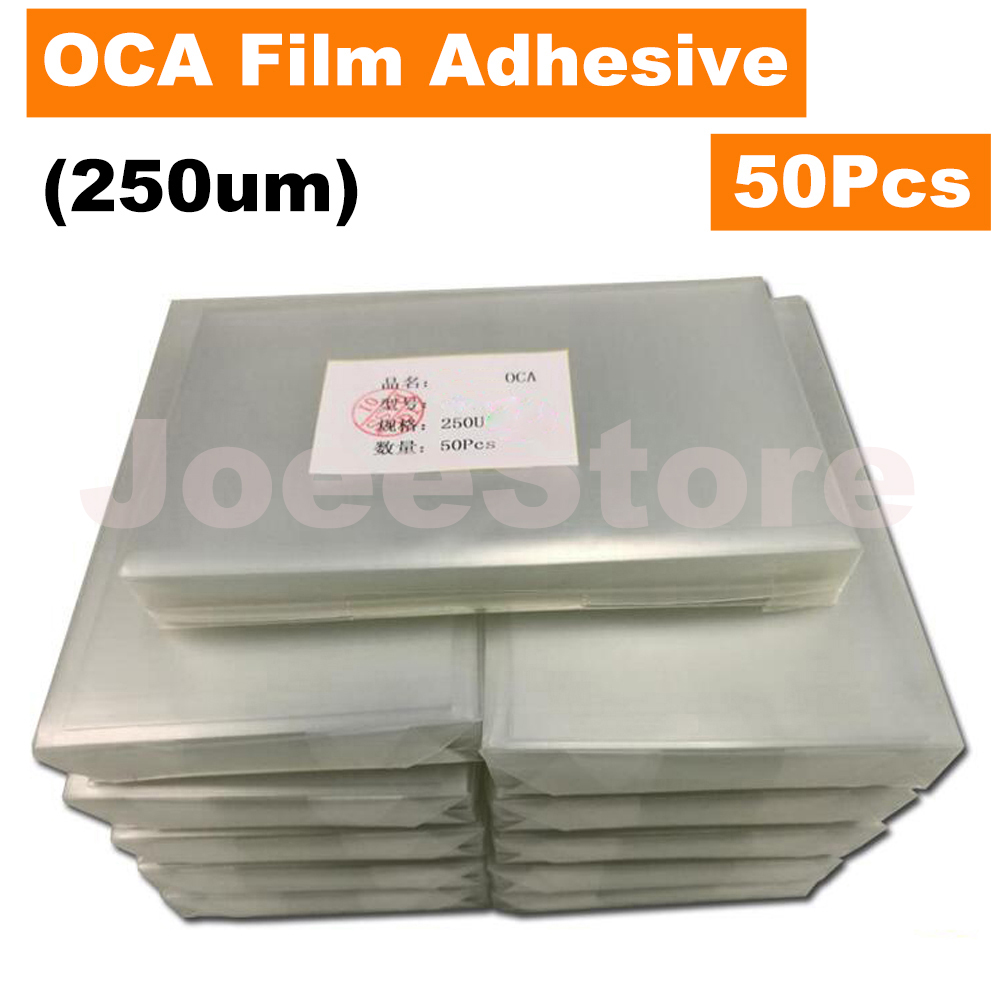 50 個 250μm OCA フィルム iPhone XS 11 12 13 14 プロマックスミニ 7.2 インチ Lcd タッチスクリーンラミネート OCA 接着剤光学透明接着剤