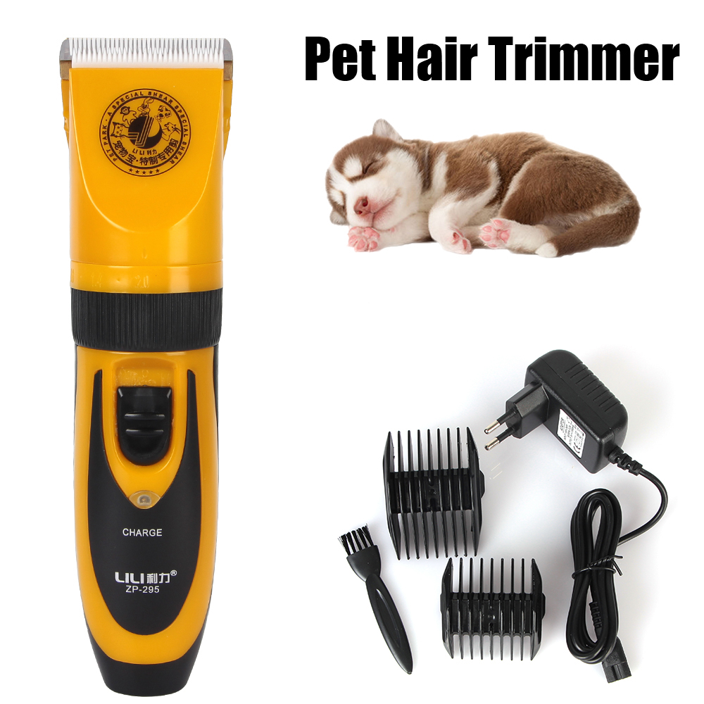 ヘアカットトリマーシェーバーセット電気はさみウサギ猫子犬グルーミングクリッパーカッターペットバリカンセラミック刃