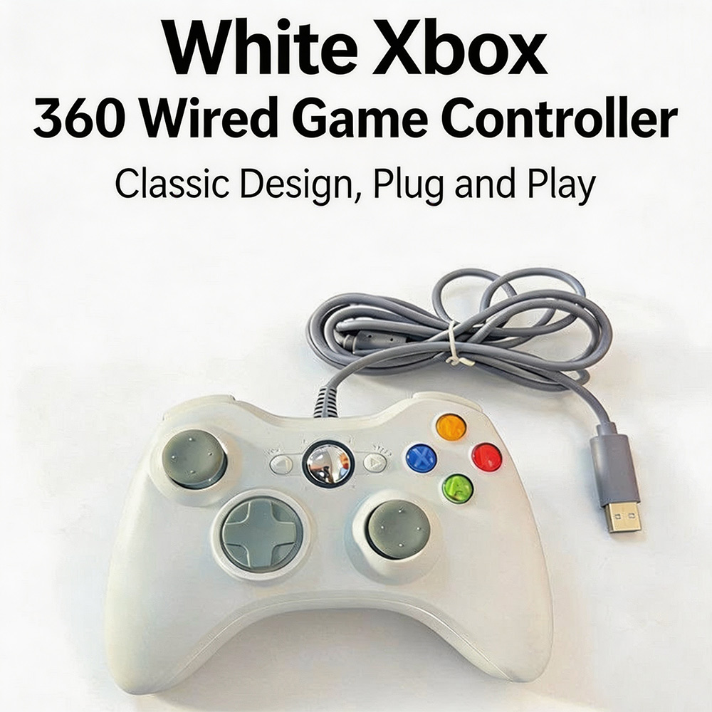 TECTINTER USB 有線ゲームコントローラー Xbox360 コンソールジョイパッド Windows 7/8/10 PC ジョイスティックゲームパッド Mando Controle