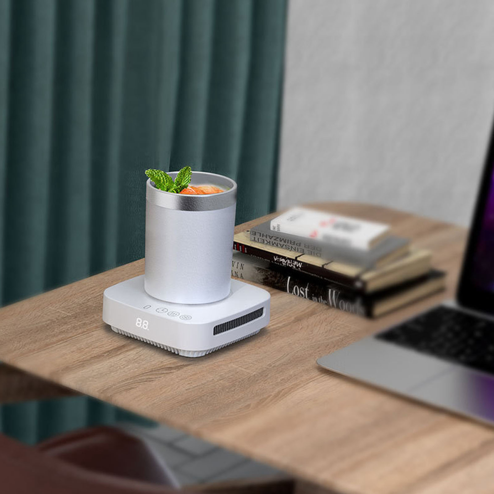 ウォーマークーラーカップ 3 機能モードドリンク効率的な加温冷却カップポータブルデスクトップウォーターウォーマークーラー