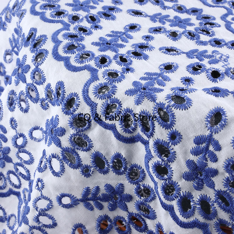 中空刺繍シフォン生地ミルクシルクフル刺繍生地ドレスウェディングドレス服 DIY 生地