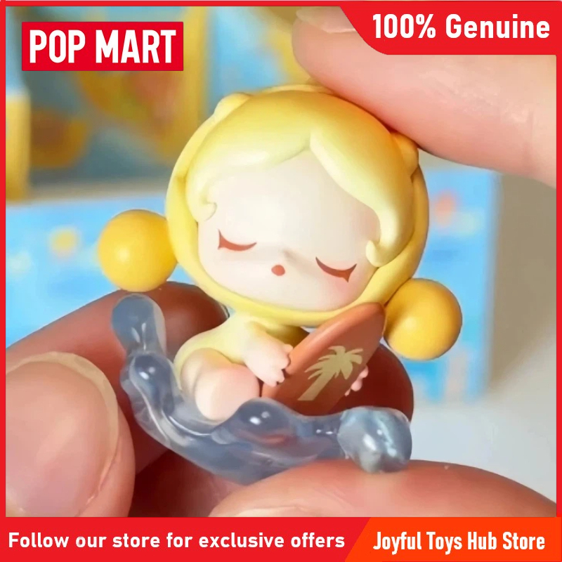 本物の POP MART ポップビーンアイランドバケーションシリーズミニポップビーンズブラインドボックスフィギュアグッズおもちゃ彫像バストボブルヘッド