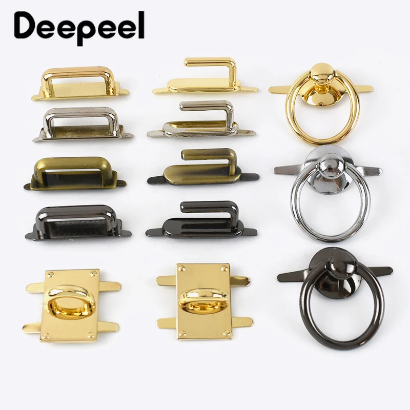 5 個 Deepeel 25/31/35 ミリメートル D リングブリッジコネクタ金属バックルハンガーバッグクリップクラスプハードウェア装飾 DIY 縫製アクセサリー