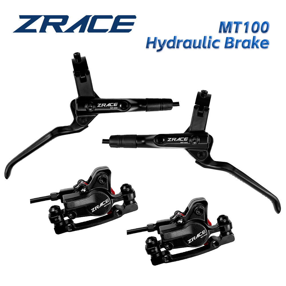ZRACE マウンテンバイク 油圧ブレーキ MTB 油圧ディスクブレーキセット 前後ブレーキ MT100