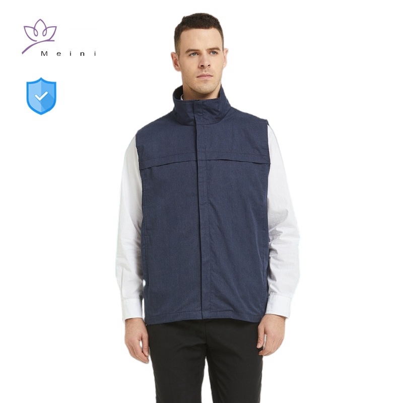 Anti-radiation metal fiber vest high neck protect thyroid communication base station electromagnetic radiation shielding clothes