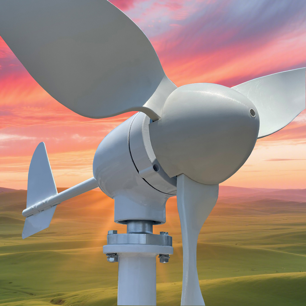 発電オフグリッド再生可能エネルギーシステム水平風力エネルギータービン 8000W 10KW 15000W 48V 新しい電源