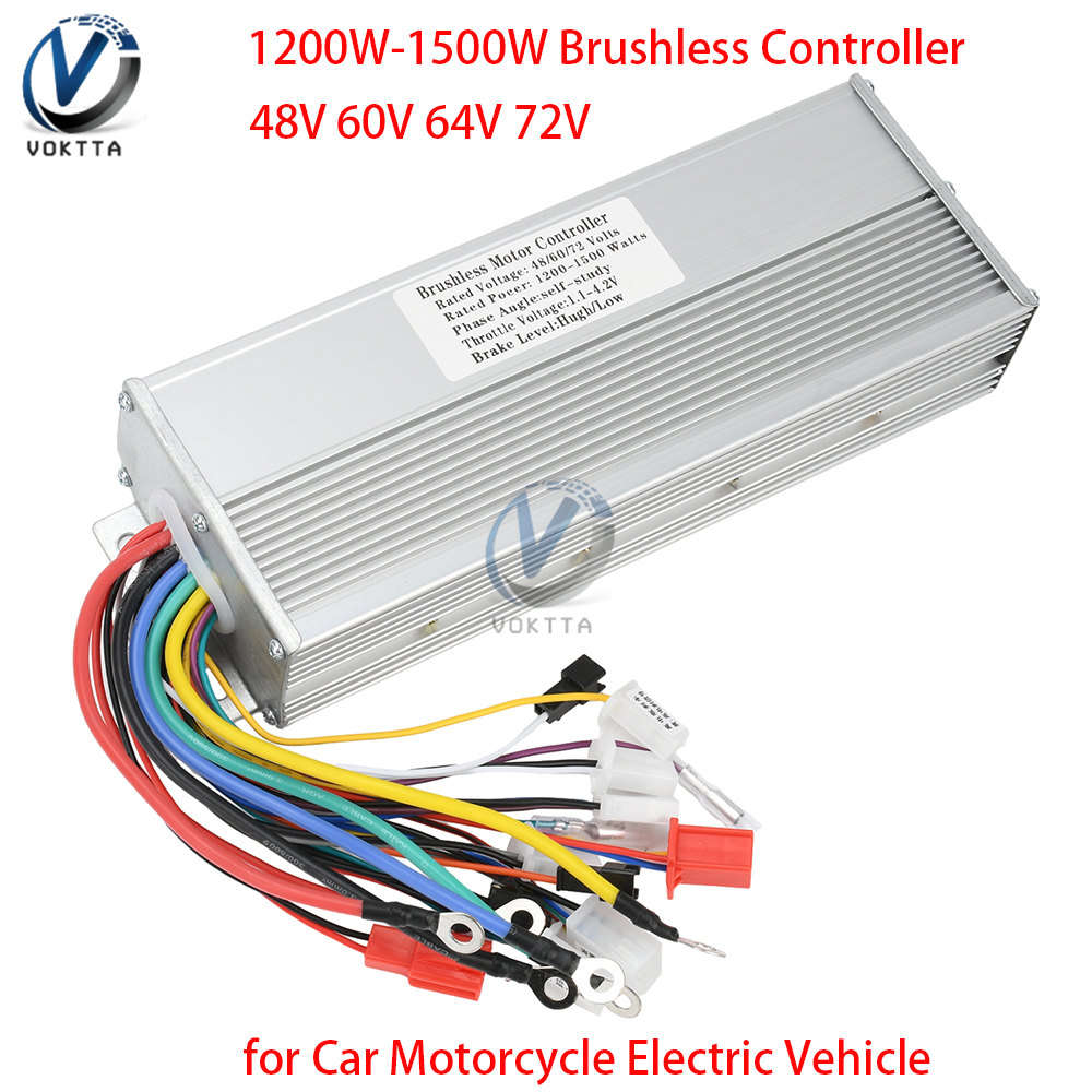48V 60V 64V 72V 1200W-1500W ユニバーサルインテリジェントブラシレスコントローラー 3 速度制御車オートバイ電気自動車