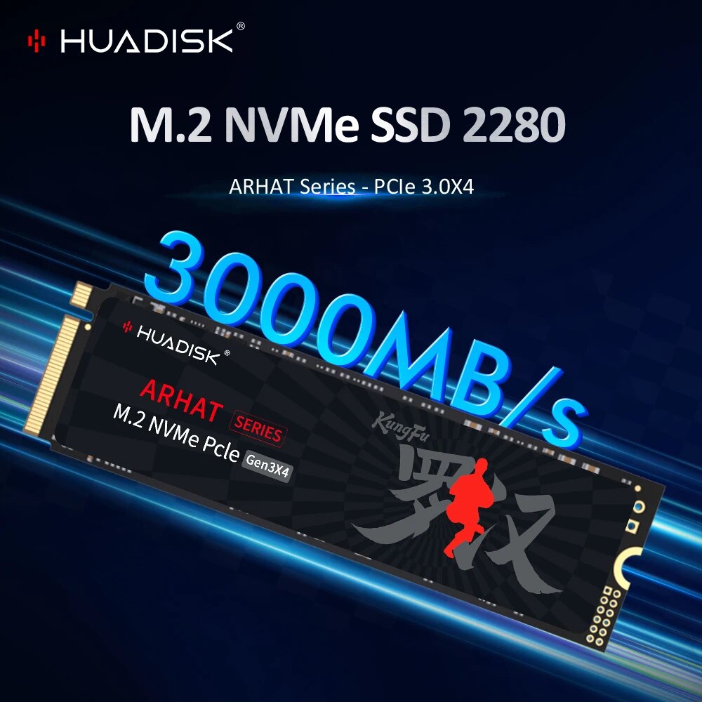 HUADISK M2 SSD NVMe 128GB 256GB 512GB 1TB 2TB SSD M.2 2280 PCIe 3.0 TLC チップ SSD 内部ソリッドステートディスクラップトップデスクトップ PC 用