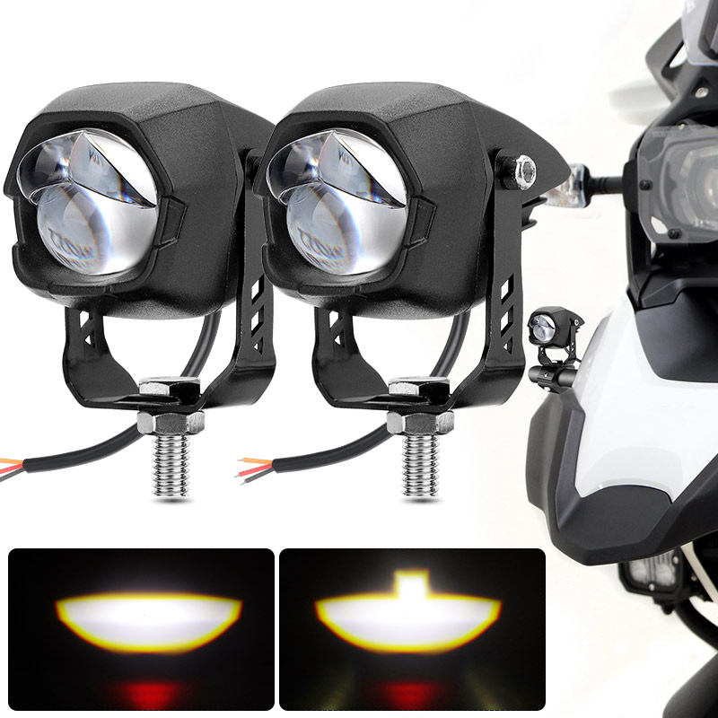 48V 36V 24V 12V LED オートバイスポットライトハイ/ロービームヘッドライトフォグランプオフロード ATV ADV GS UTV ダートバイク補助ランプ