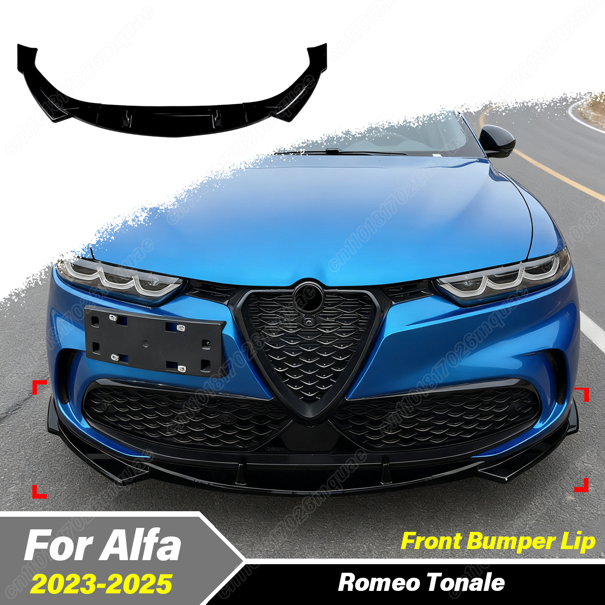 For Alfa Romeo Tonale 2023 2024 2025 Automobile Front Bumper Lower Lip Protective Cover Spoiler Board Splitter Lip Accessories