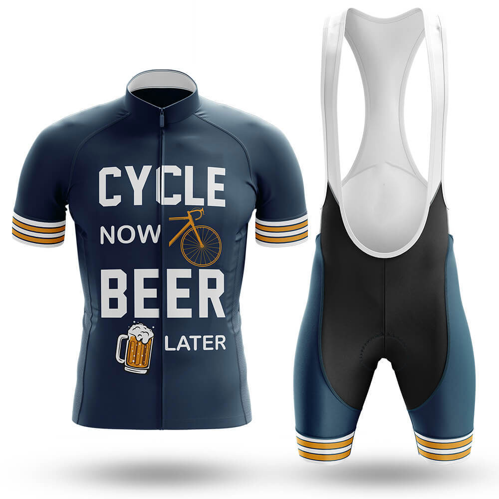 New Beer Pattern Cycling Clothing Men's Summer Anti-UV Cycling Jersey Set Breathable Mountain Bike Racing Cycling Sets ciclismo