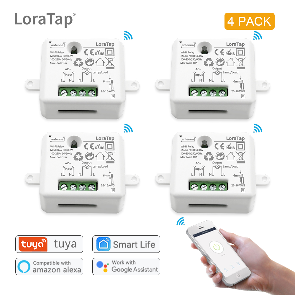 LoraTap ミニ DIY モジュール Wifi ライトスイッチワイヤレス APP リモートコントロールスイッチ 220V スマートホーム電気スイッチ