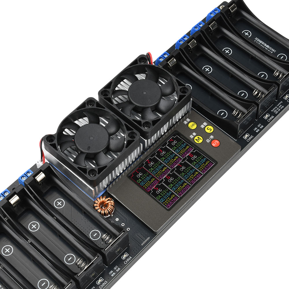 最新の 8 チャンネル 18650 バッテリー容量内部温度テスター DC 12-19V 自動充電/放電モジュールバッテリーテスター