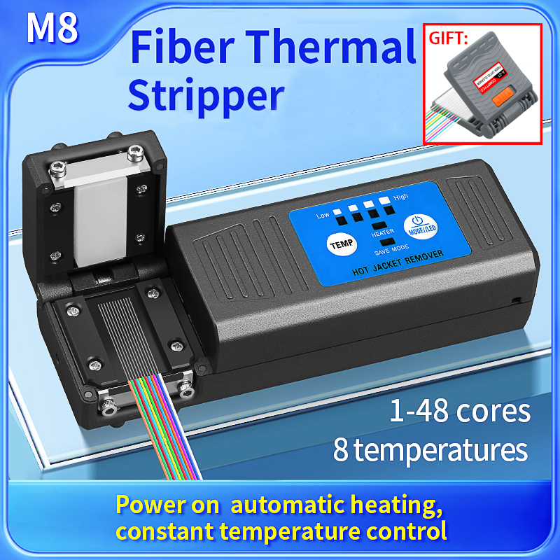 COMPTYCO AUA-M8 光ファイバーサーマルストリッパープライヤー加熱された光ファイバーワイヤーストリッパースリッターリボンファイバーホットストリッピングツール