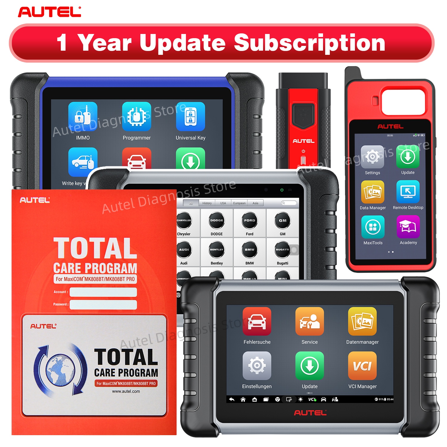 Autel IM508S スキャナーの 1 年間更新サービス 1 年間のソフトウェア更新 TCP カードの提供 Autel スキャナー モデルの更新サブスクリプション