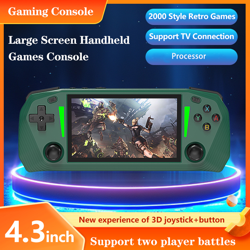 G33 レトロハンドヘルドゲームコンソールポータブル 4.3 インチ画面 2500mAh バッテリー PSP/PS1 互換アーケードゲームコントローラ