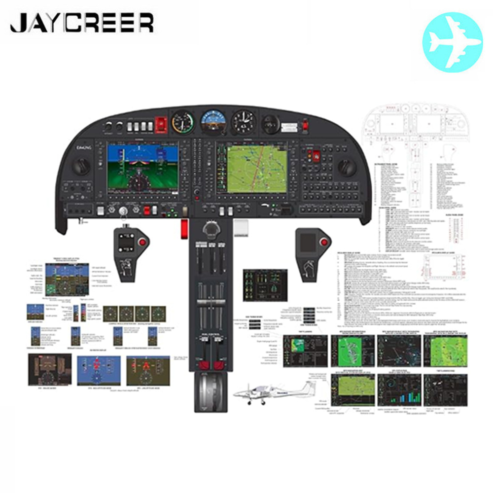 JayCreer Dimaond DA42 NG コックピット ポスター