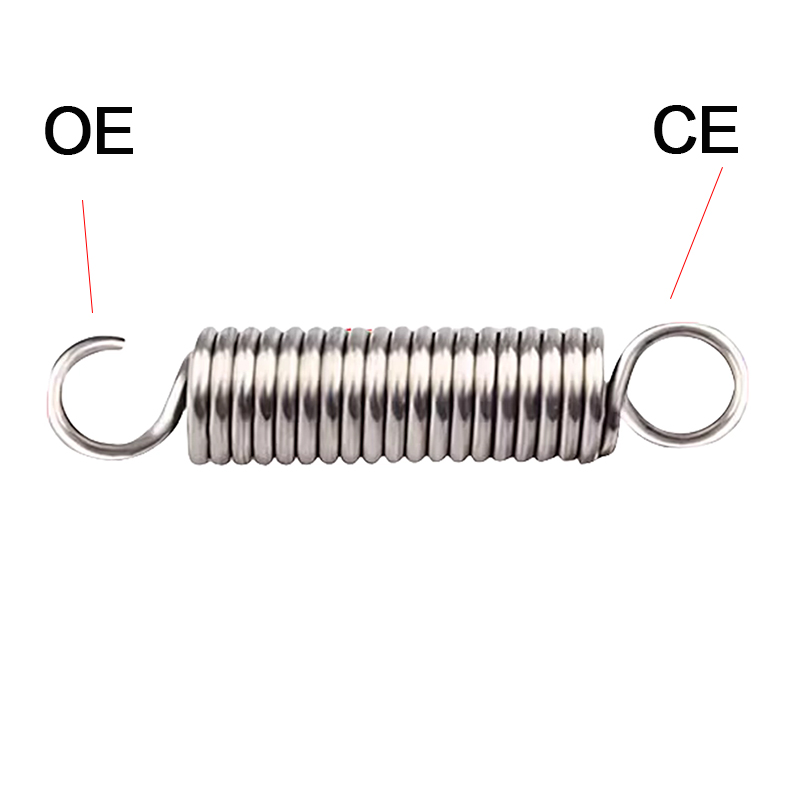 5Pcs 304 Stainless Steel Spiral Tension Spring, Wire Diameter: 0.2/0.3mm Outer Diameter3/4/5mm Length: 20-150mm Customizable