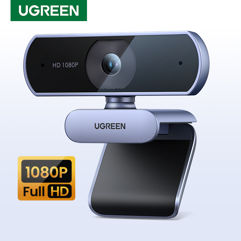 UGREEN USBウェブカメラ 1080P HD ミニウェブカメラ ノートパソコン用ウェブカメラ デュアルマイク搭載 YouTube Zoomビデオ通話対応 2Kウェブカメラ