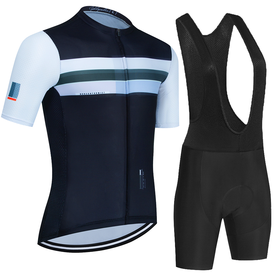 2025 サイクリング服 Mtb 男性衣類機器男プロフェッショナルシャツショーツ女性ジャンパー夏のバイクジャージよだれかけ男性の Tricuta