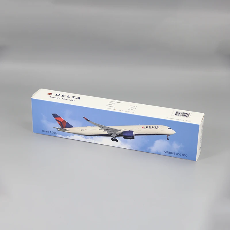 新しい 1:250 スケール A350-900 デルタ航空エアベースプラスチックアセンブリ航空機模型玩具コレクションディスプレイギフトファン