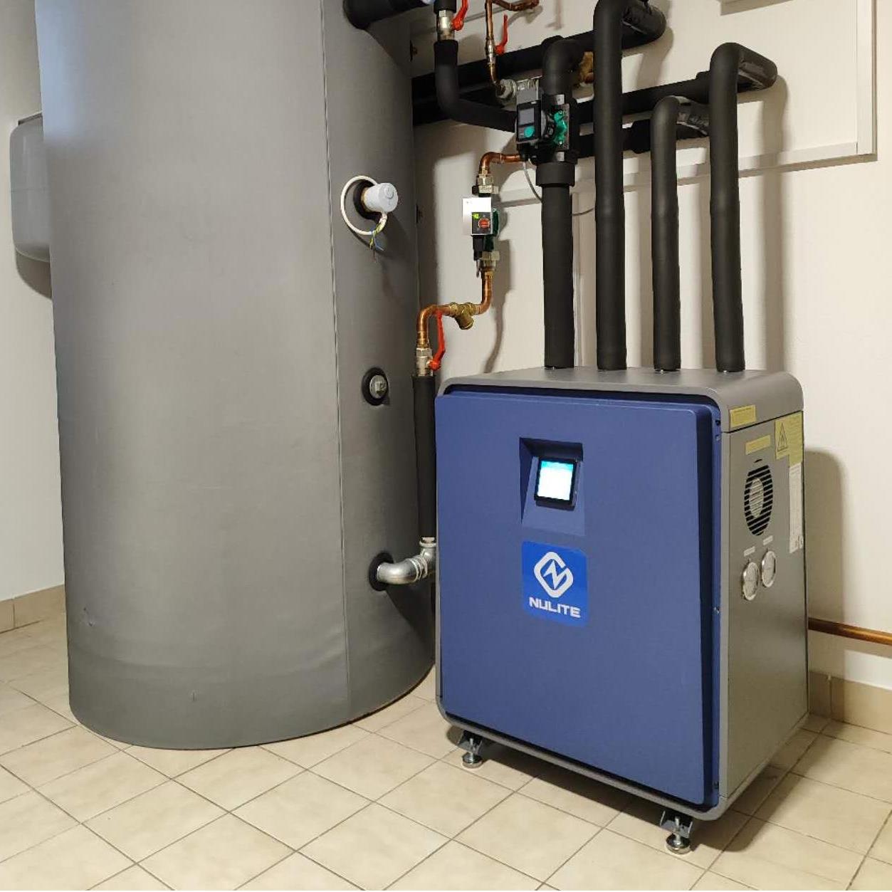 R290 地熱ヒートポンプ地上熱源製造 10Kw 床暖房家庭用温水ヒーター