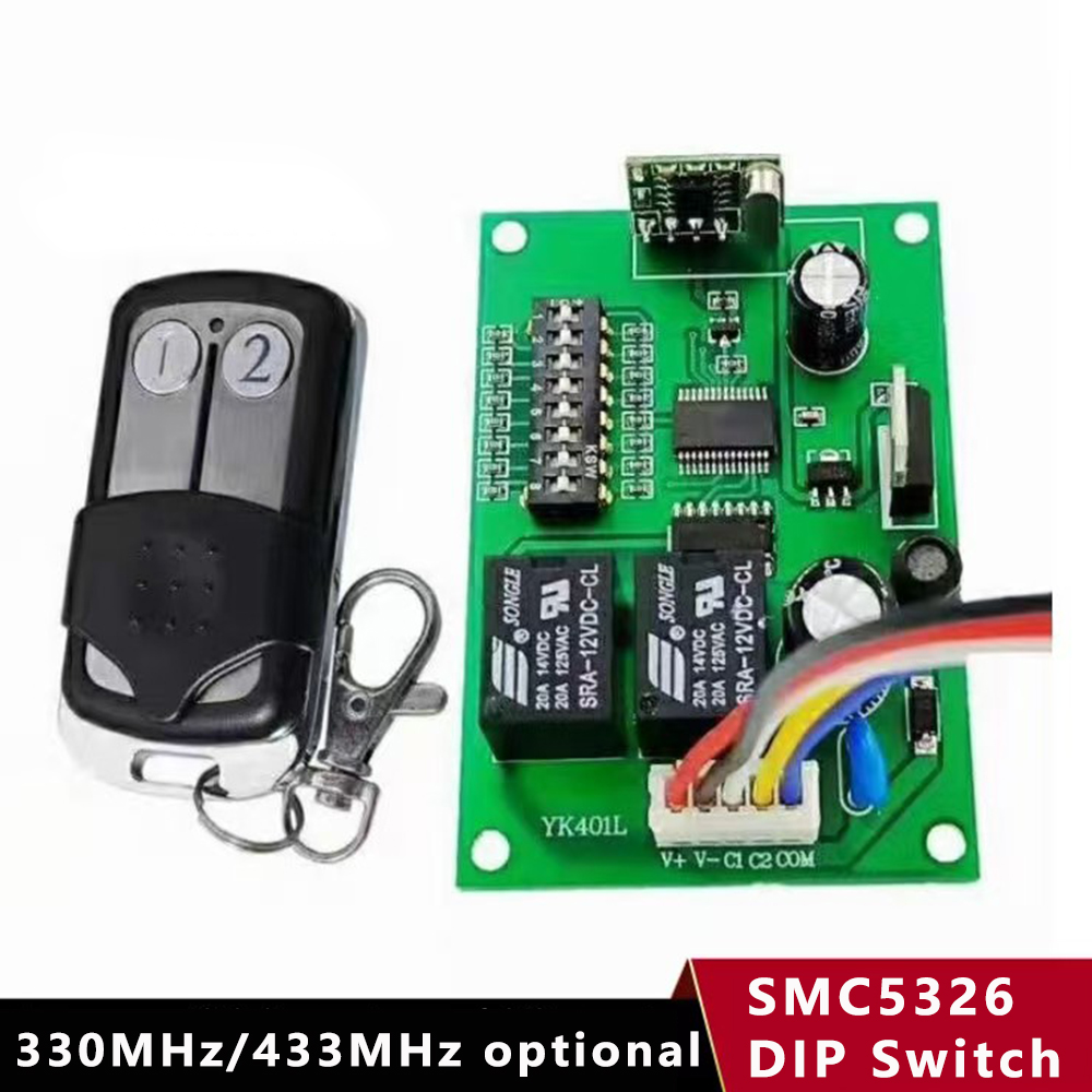 SMC5326P-3 DIP コードリモコン、433MHZ、330MHZ、シンガポールおよびマレーシアのガレージドアに最適